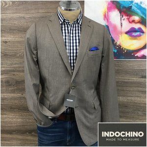 Mens Indochino Blazer Sport Coat Sport Jacket Wool 44R Men Button Coats Suit New